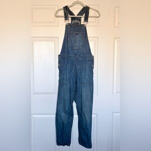 Gap Classic Denim Blue Relaxed Overalls — XS